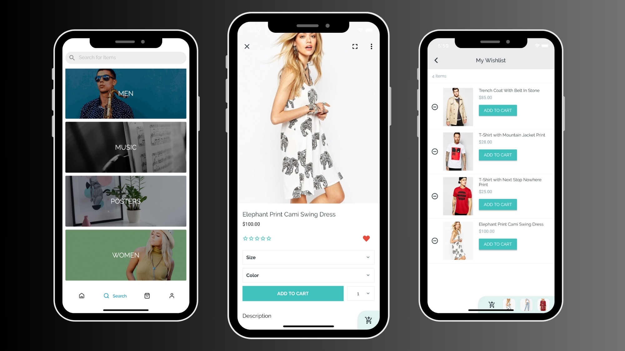 WooCommerce E-Commerce Mobile App for Fashion Electronic Gadget and more