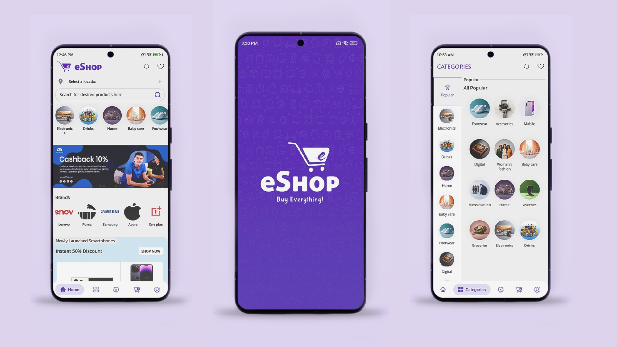 Universal High Street Shopping Listings Mobile App